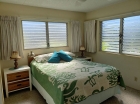 Our Bedroom offers a queen size bed with 3 inch memory foam topper