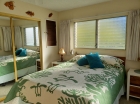 Our bedroom includes a queen size bed and mirrored closet doors