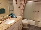 Upgraded Bathroom with new vanity and granite counter top.