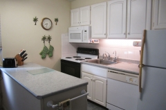 Upgraded kitchen includes all the necessities and includes filtered drinking water