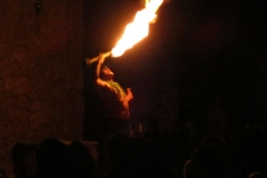 World famous fire dancer at Wailea finest Luau