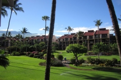 Enjoy walking through the inner court yard gardens past water falls, ponds and fountains