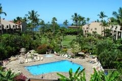 Large size pool and sun deck