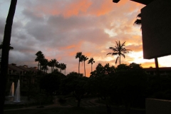 Stunning Sunset Viewed From Our unit 1-204 Condo and Lanai