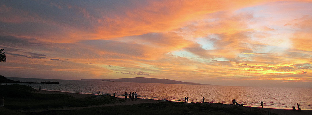 Maui Kamaole II Beach Sunset